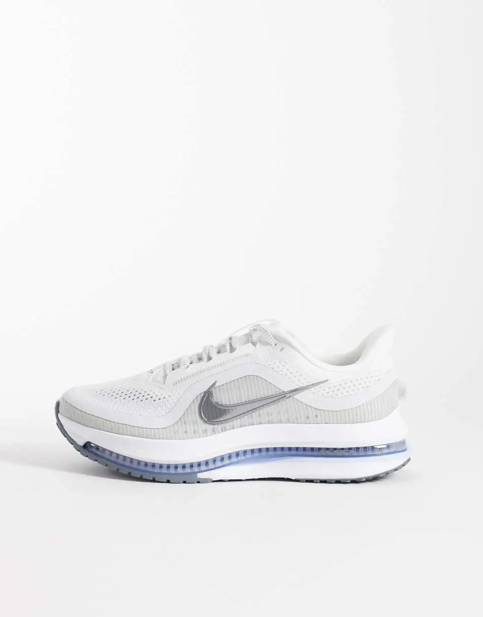 Nike Running Pegasus Premium trainers in white and blue
