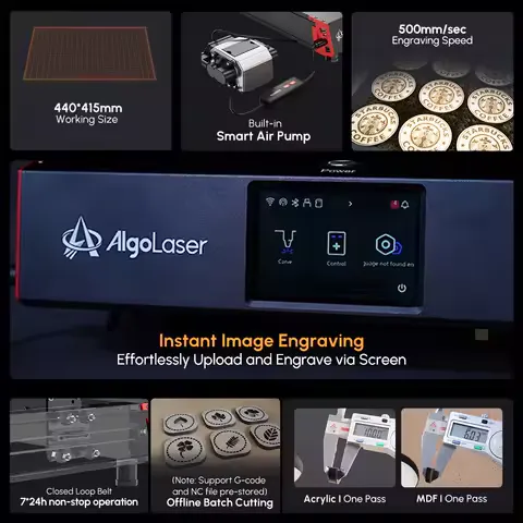 Ortur AlgoLaser Laser Engraver 10W 20W Laser Cutting Machine add App Offline Control Small Business Machinery Woodworking Tools