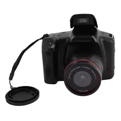 Dijital Fotoğraf Makinesi 16MP HD 180 ° Ekranı Çevirilebilir Kamera 1080P 16X Zoom 2.4 İnç Ekran Fotoğrafçılık için Kompakt Seyahat Kameraları sıcak