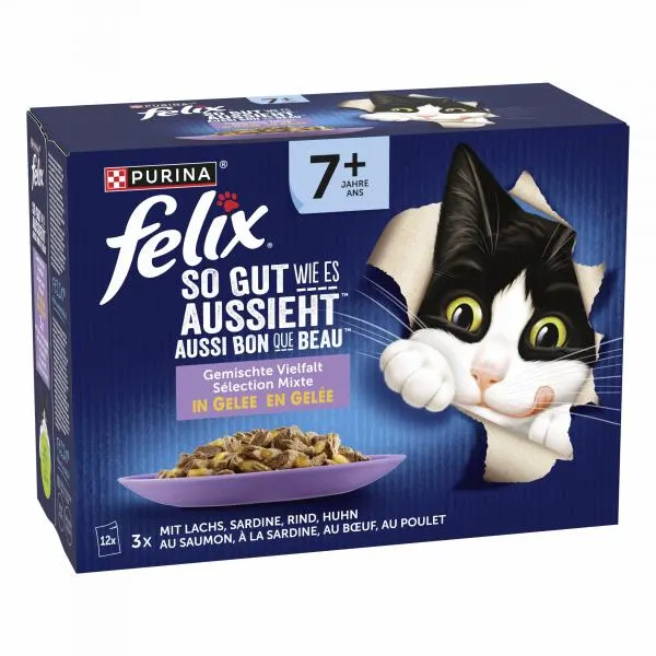 Felix So gut wie es aussieht Senior Gemischte Vielfalt in Gelee 12 x 85 g