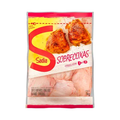 sobrecoxa de frango congelada sadia 1kg