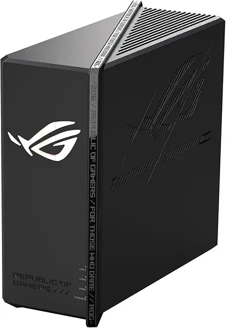 ASUS ROG Strix GS-BE12000 WiFi 7 Tri-Band Router, 12000 Mbps, 20G Wired Capacity, 3,000 sq. ft. Coverage, 2.0GHz Quad-core CPU, Game Acceleration, Triple-Level Security, AiMesh Compatible