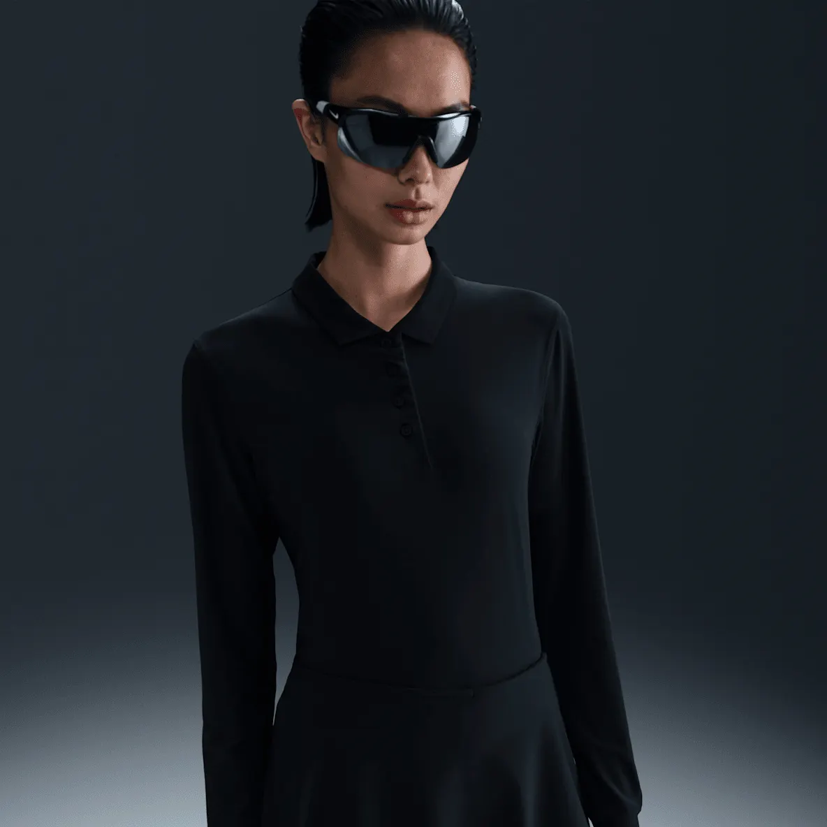 Dri-FIT langermet poloskjorte til dame