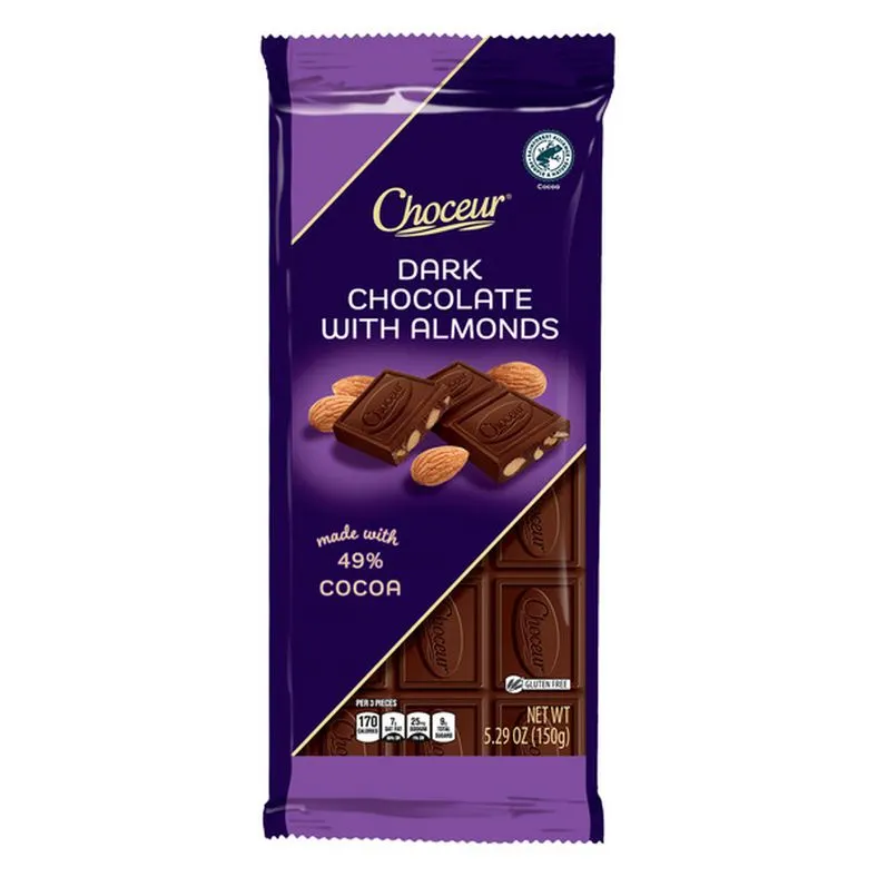 Choceur Dark Chocolate with Almonds Bar