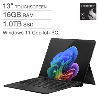 Microsoft Surface Pro Copilot+ PC Bundle - 13" PixelSense Flow 2880 x 1920 Touchscreen- Qualcomm Snapdragon X Plus (10 core) Processor - Windows 11 - 16GB RAM - 1TB SSD