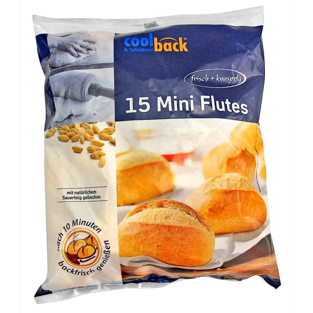 Coolback Mini Flutes, tiefgekühlt