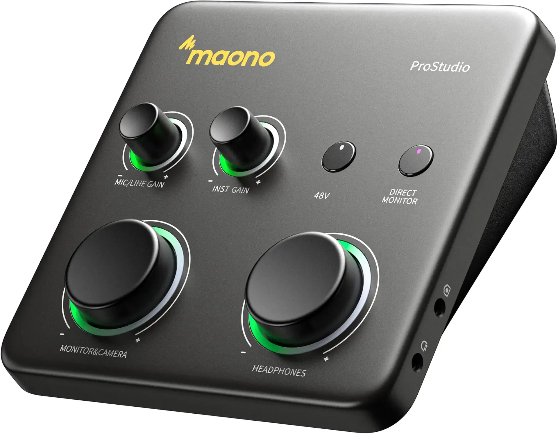 MAONO P1 USB Audio Interface with 70dB Gain for PC, Phone, iPad & Guitar | Auto Gain, Loopback, ASIO, Independent Mute Control, Routing Software for Solo Podcasting, Streaming & Mobile Music Recording