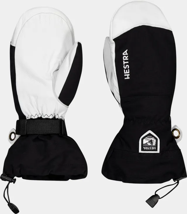 Alpine Mitten Army leather Heli ski 25/26, skivott - Svart