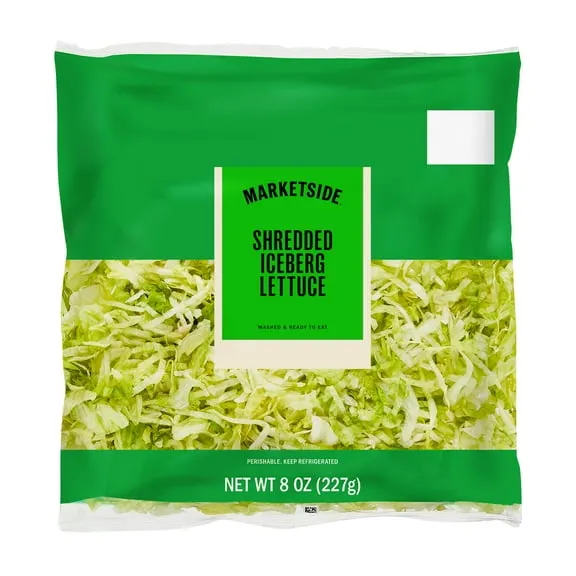 Marketside Fresh Shredded Iceberg Lettuce, 8 oz, Bag