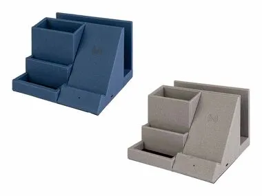 Organizado de escritorio con carga inalámbrica Qi