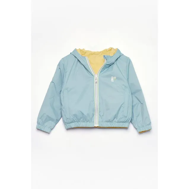 Kids waterafstotende regenjas met kap