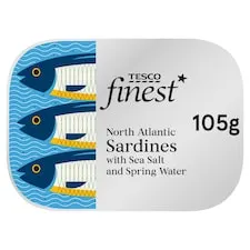 Tesco Finest Sardines In Water 105G