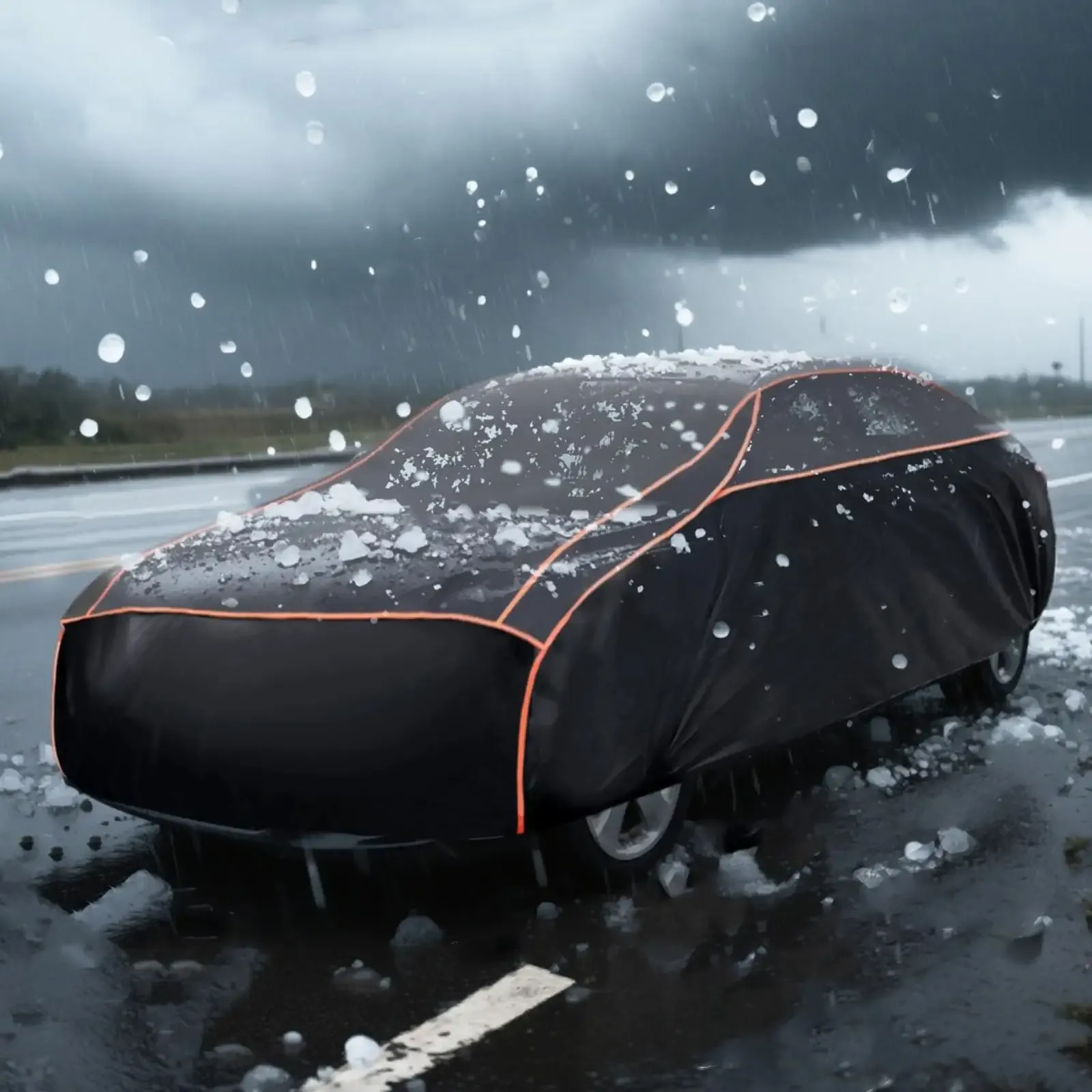 Hail Protector Car Cover, Waterproof EVA Thickened Car Hail Protector SUV Size A7 Fit for Toyota Highlander, Honda Pilot, Nissan Pathfinder, BMW X5/X6 (191-201 inch)