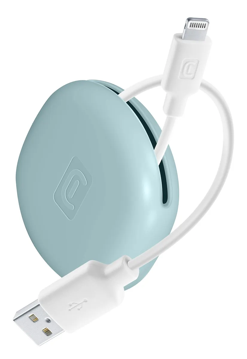 CELLULARLINE - BAG CABLE CAVO DA USB A LIGHTNING CON PORTACAVO