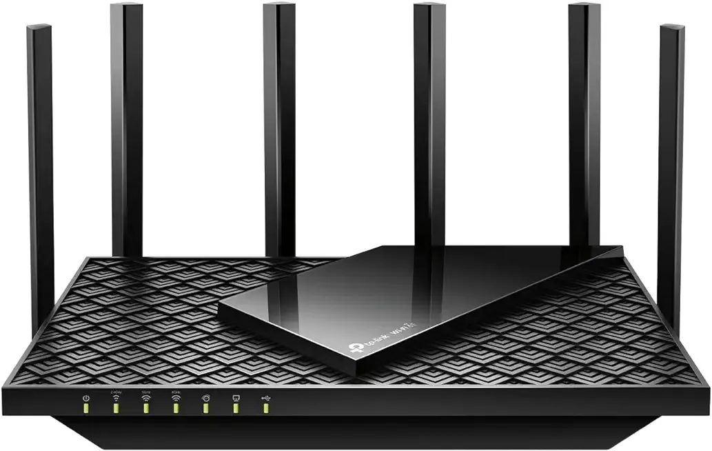 TP-Link AXE5400 Tri-Band WiFi 6E Router (Archer AXE75), 2025 PCMag Editors' Choice, Gigabit Internet for Gaming & Streaming, New 6GHz Band, 160MHz, OneMesh, Quad-Core CPU, VPN & WPA3 Security