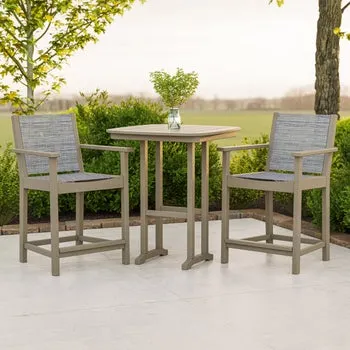POLYWOOD Camden 3-piece Outdoor Patio High Dining Set