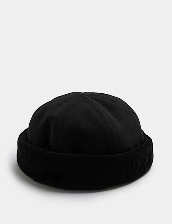 Corduroy Docker Beanie Hat