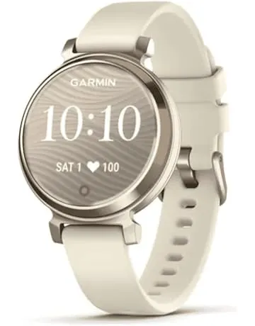 Garmin Lily 2, Small and Stylish Smartwatch, Hidden Display, Patterned Lens, Up to 5 Days Battery Life, Coconut