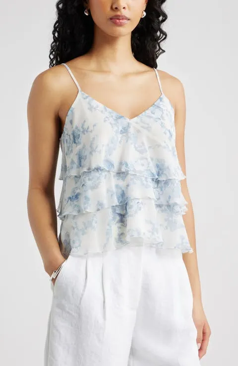 Open Edit Ruffle Tiered Camisole