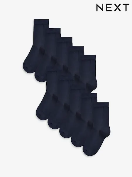 Black 10 Pack Cotton Rich Socks