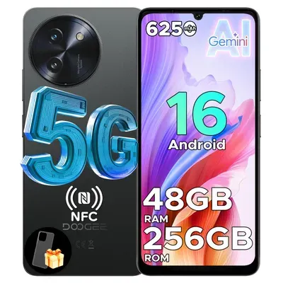 DOOGEE Note59 Pro Smartphone Handy, Android 16, 6,75" 120Hz, 6250mAh Akku, 48GB+256GB, 5G, 16MP, NFC, Fingerabdruck, ohne Vertrag