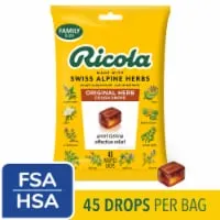 Ricola Cough Suppressant Throat Drops and Sore Throat Relief Original Herb