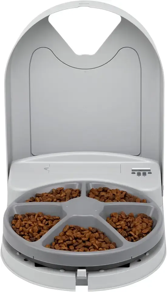 PetSafe Automatic Dog Feeder, 5 Meals, 40 oz Capacity, Plastic, for Dry Food, Multiple Pets