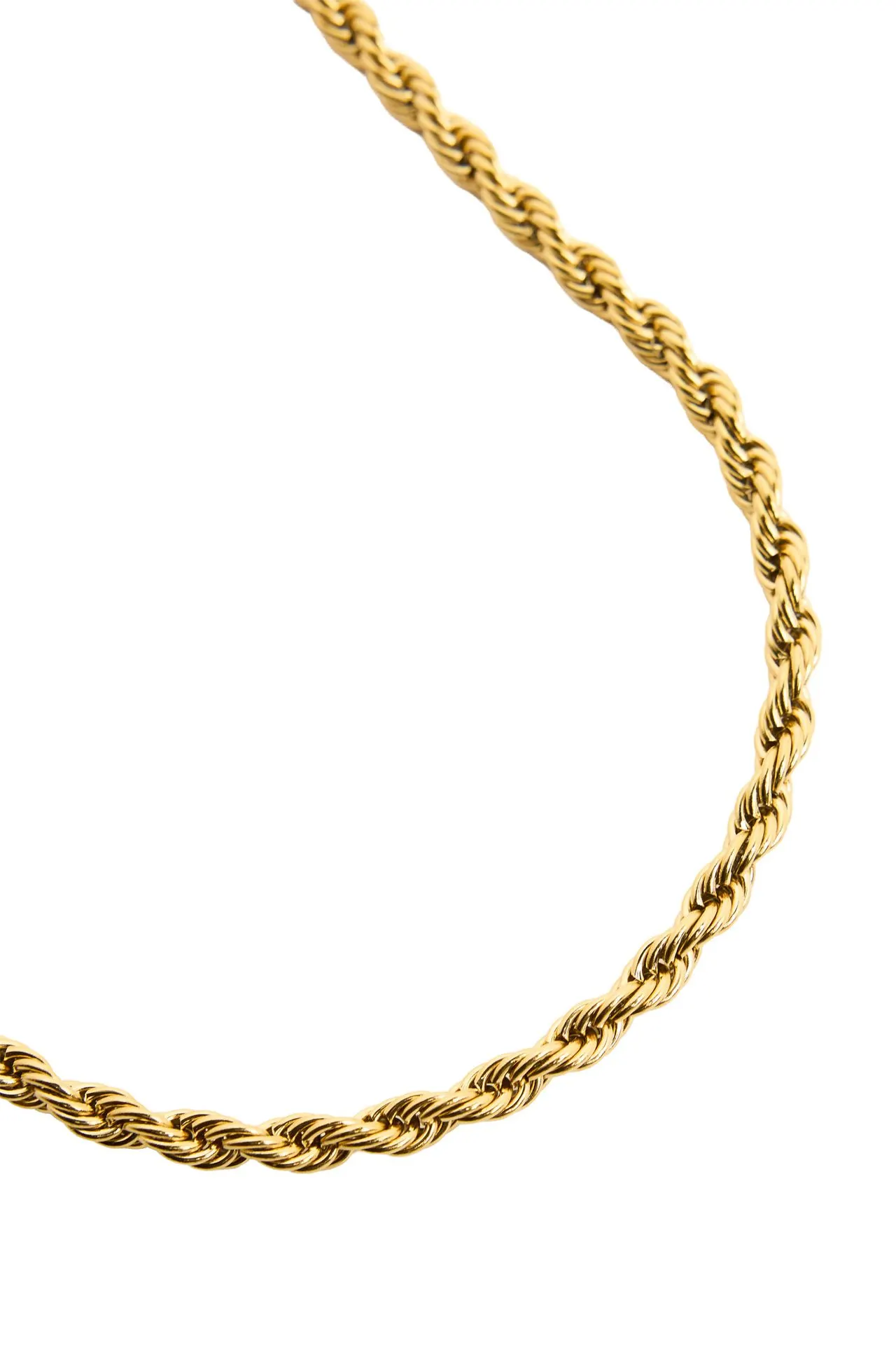 Goudkleurige gedraaide ketting