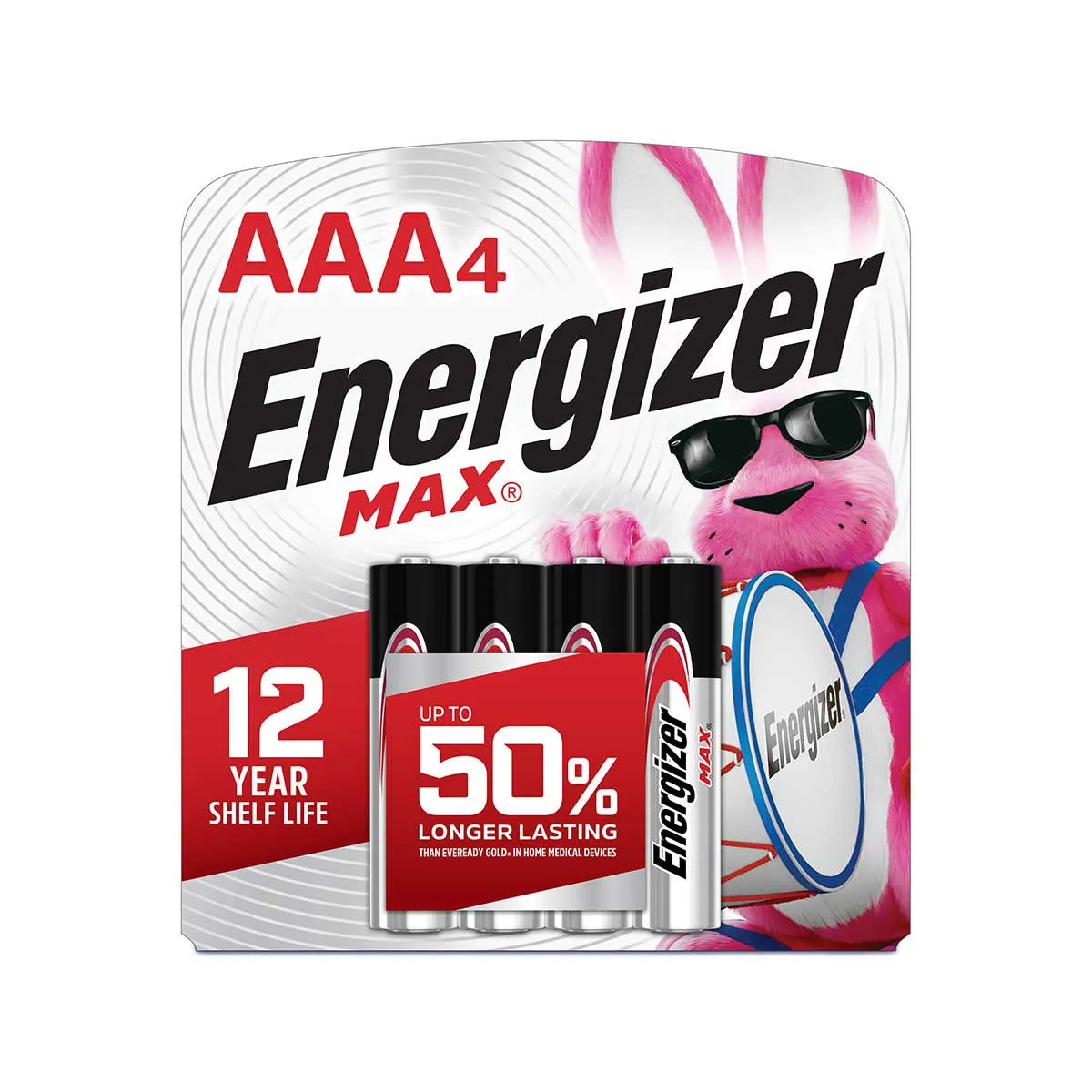 Energizer MAX AAA Alkaline Batteries, 4 pk