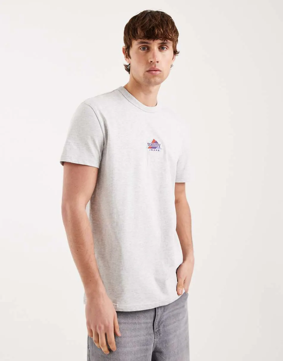 Tommy Jeans mountain peak graphic t-shirt in grey