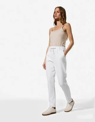 Pantaloni - Regular Fit - bianco