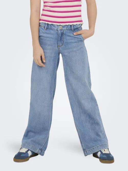 Wide-fit KOGCOMET Regular waist Wide Leg Fit - Jeans relaxed fit - light blue denim