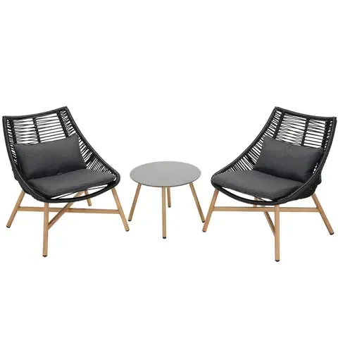 Juego de Balcón Bruselas 3 Piezas Ratán