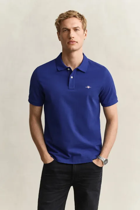 Klassisk piquéskjorte i regular fit