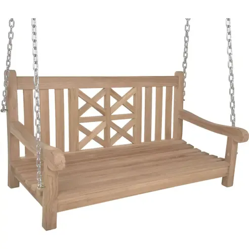 2-Sitzer Hängebank LATOA - Teak massiv - 120 cm