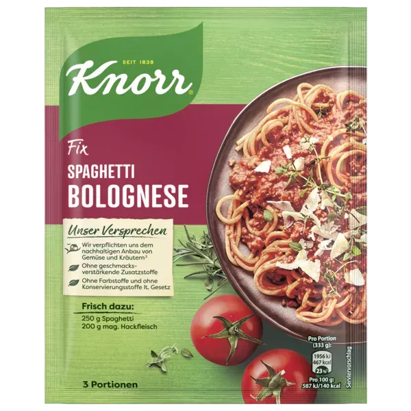 Knorr Fix verschiedene Sorten 90-28 g Beutel (1 kg = 5.44-17.50)