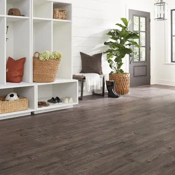 Mohawk Home 12MM Thick 6.1in X 47.2in AC4 Waterproof Surface Laminate Wood Plank Flooring (18.14 sq ft/ctn)