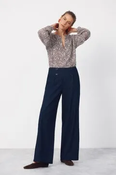 Blusa cuello redondo