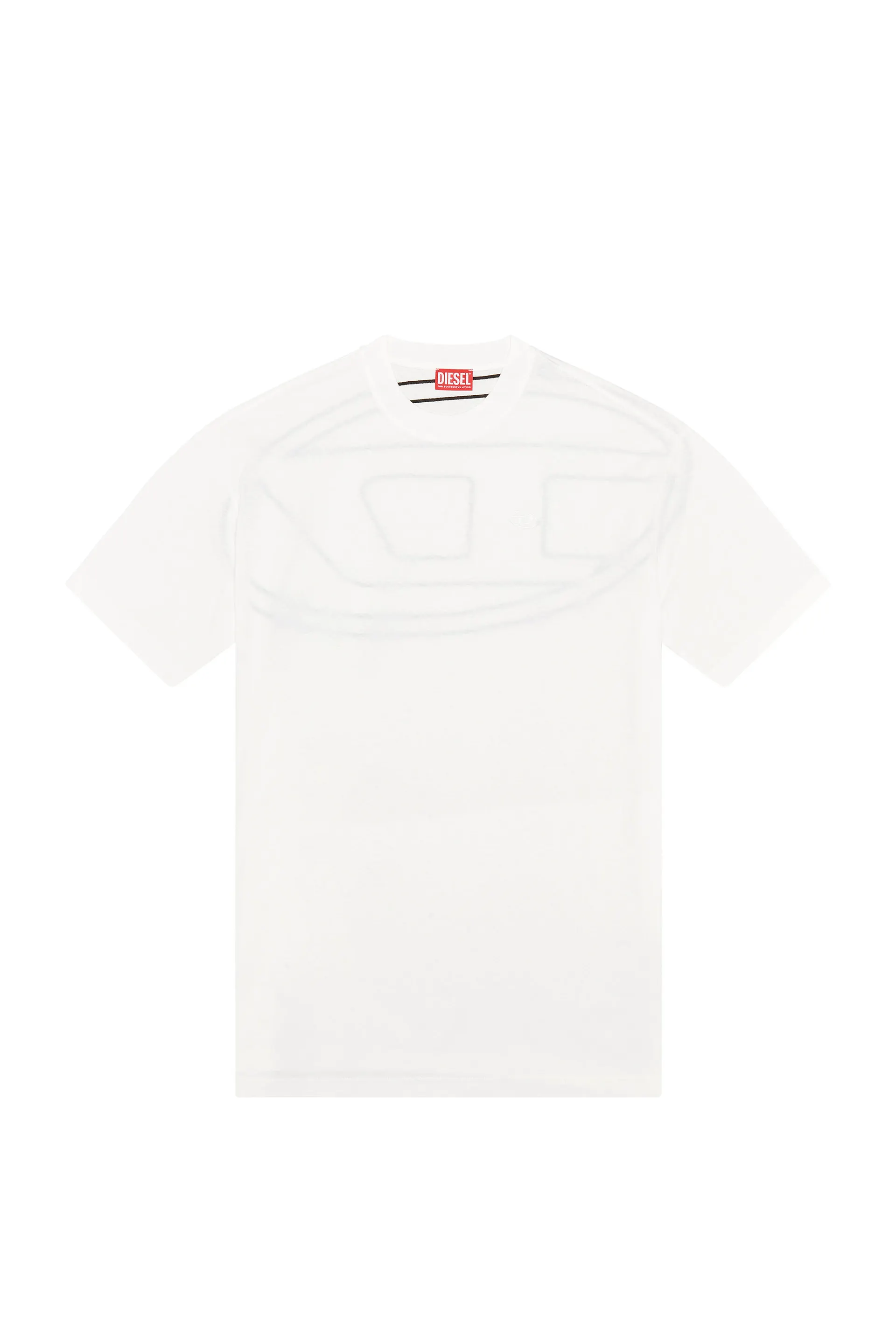 T-shirt with maxi oval D embroidery