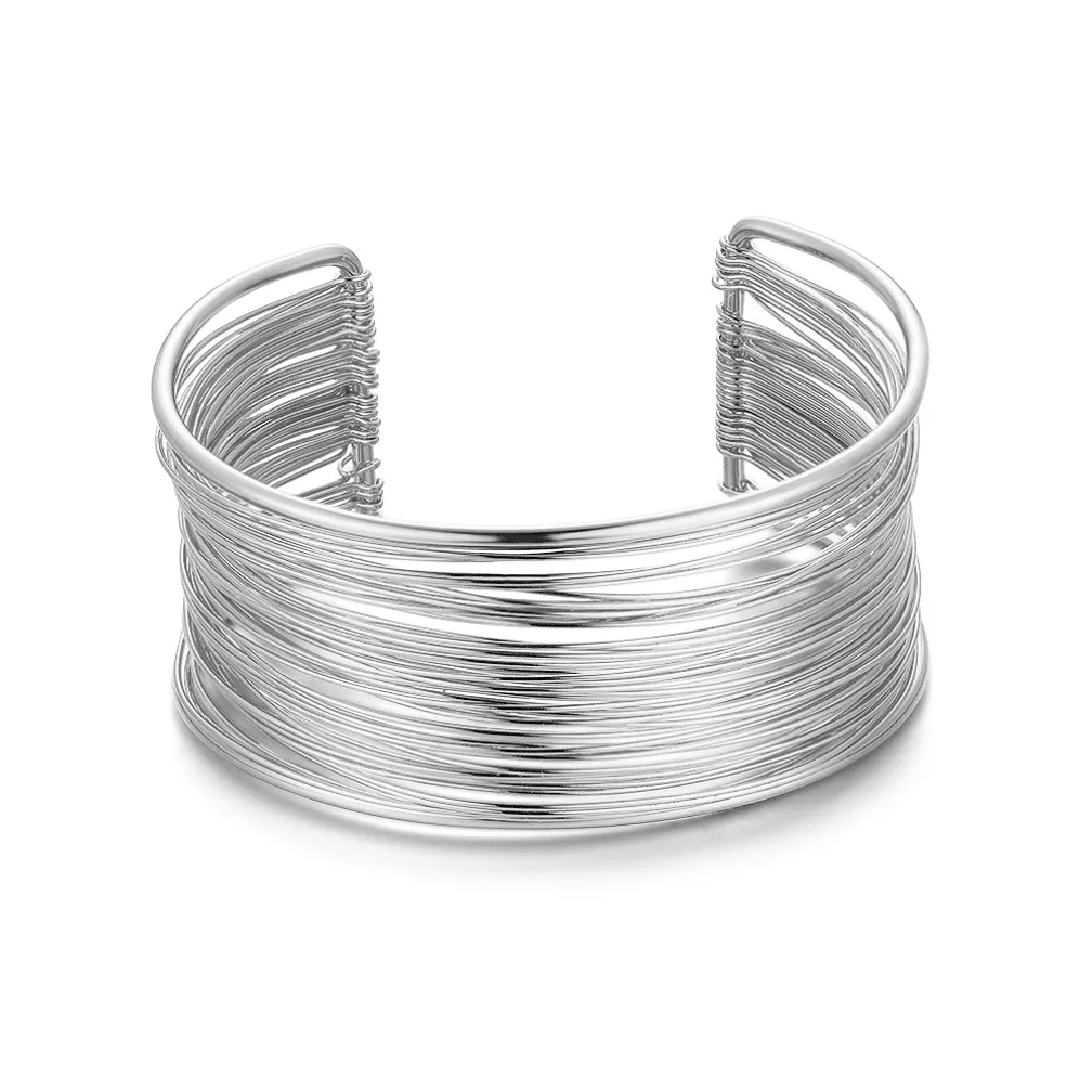 Armband in edelstaal, meerdere draden