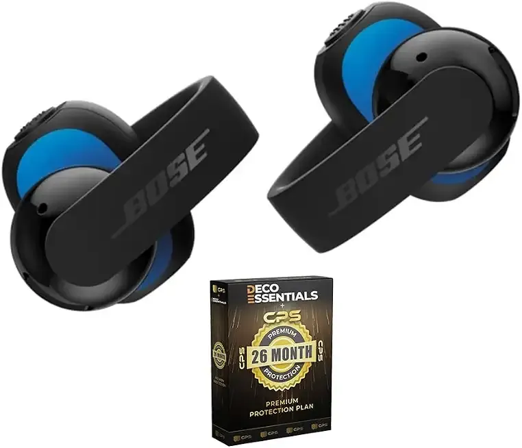 Bose Sport Open Earbuds Open Ear Wireless, Black, Protection Bundle