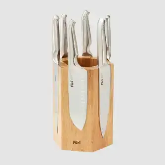 Furi Magnetic Hexagonal Knife Block Set 7Pc
