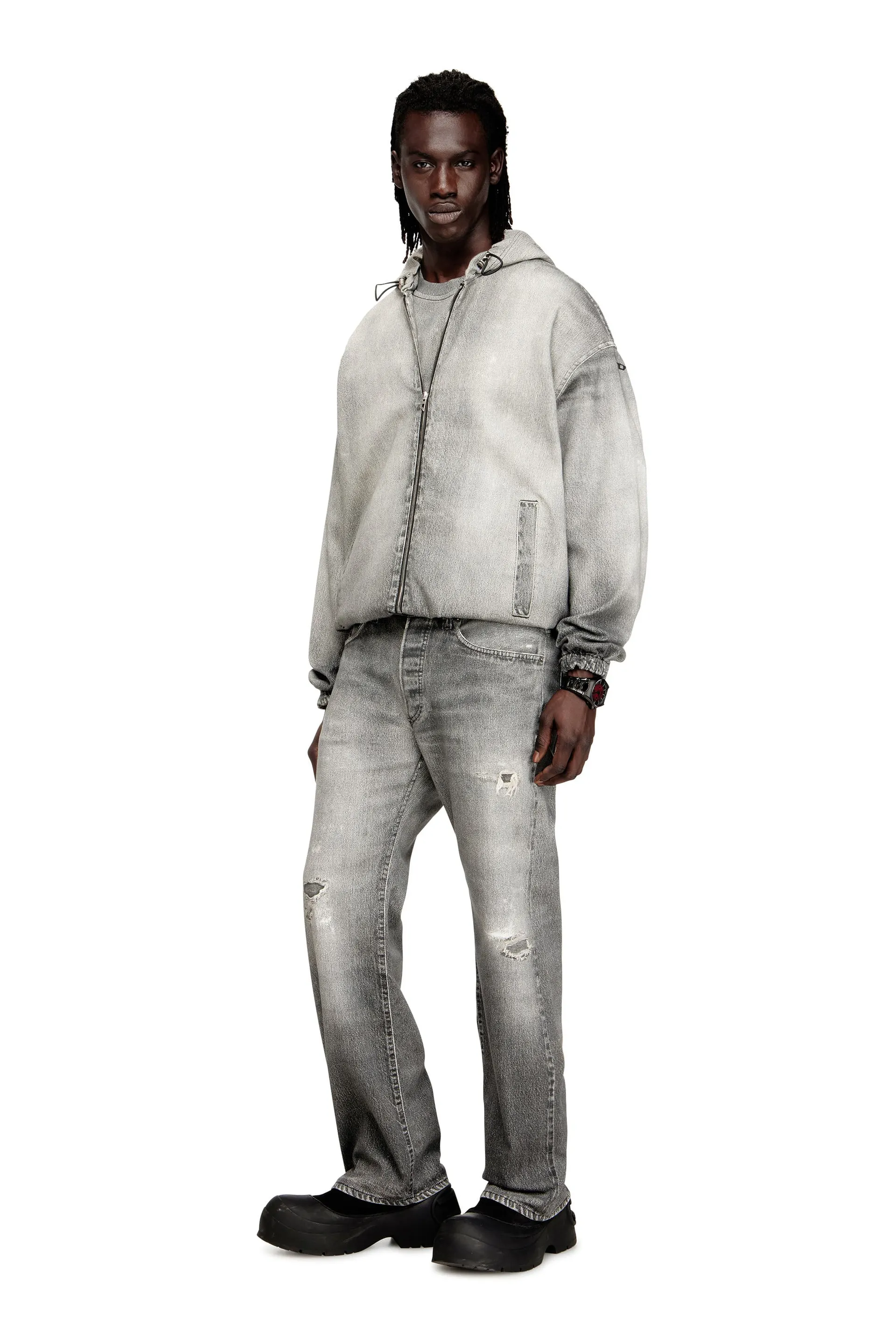 Hooded jacket in trompe l'oeil JoggJeans