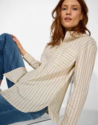 Blusa - Righe - giallo chiaro