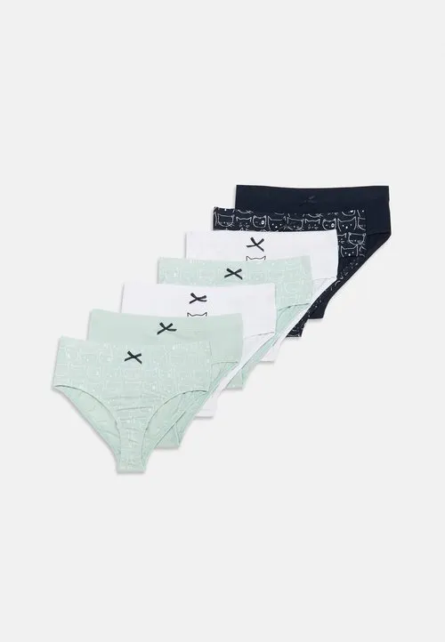 7 PACK GIRLS KNICKERS - Briefs - white/blue/dark blue