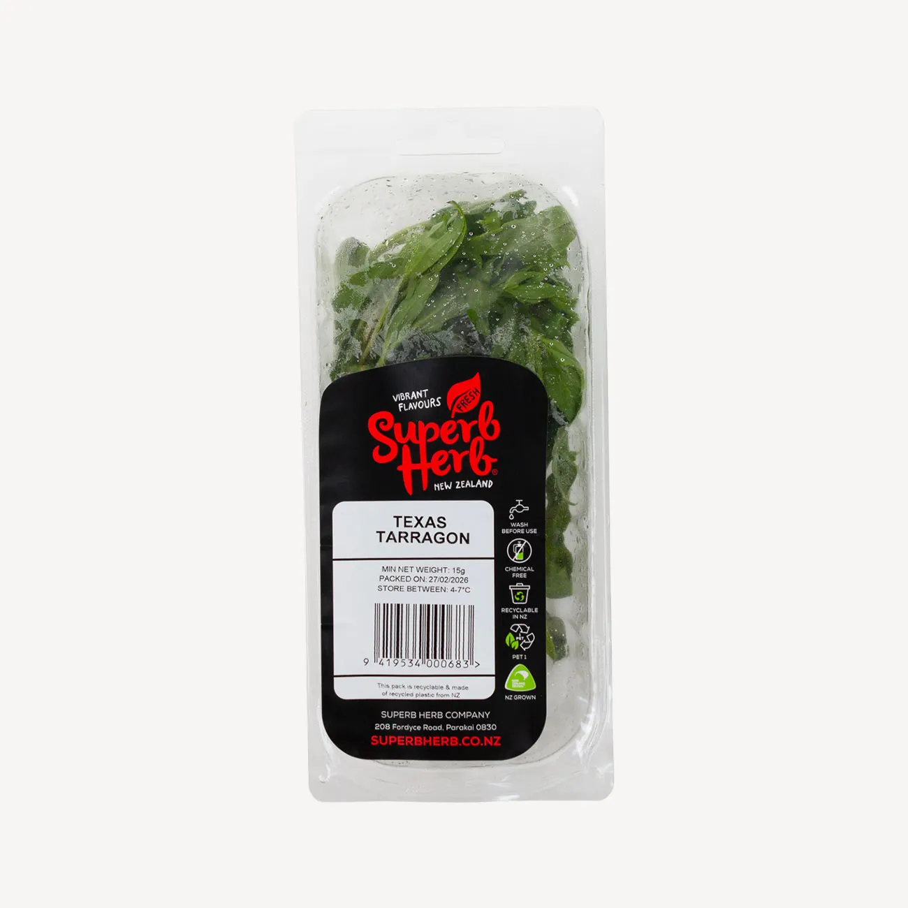 superb herb tarragon prepack 15g
