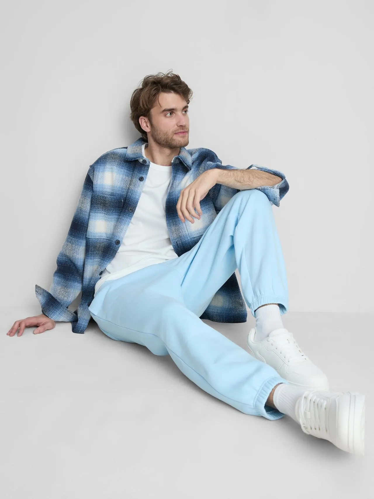 Pantalon de jogging avec bords-côtes