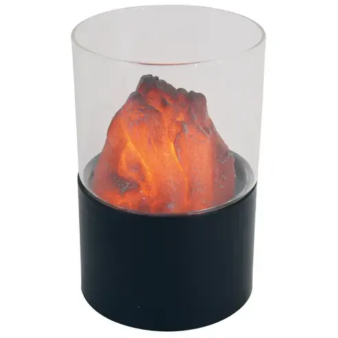 LED-Windlicht Kamin - mit Flackereffekt - 16 cm hoch