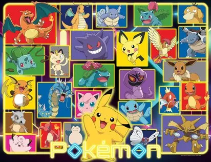 POKEMON LUMINEUX - PUZZLE 2000 PIECES