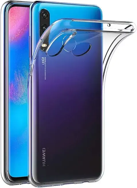 Case for Huawei P30 Lite/Nova 4E (6.15 inch) Soft TPU Rubber Gel Bumper Transparent Back Cover